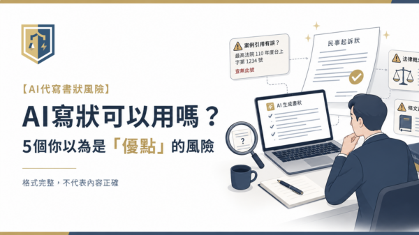 AI代寫書狀風險 AI寫狀可以用嗎 5個你以為是優點的風險